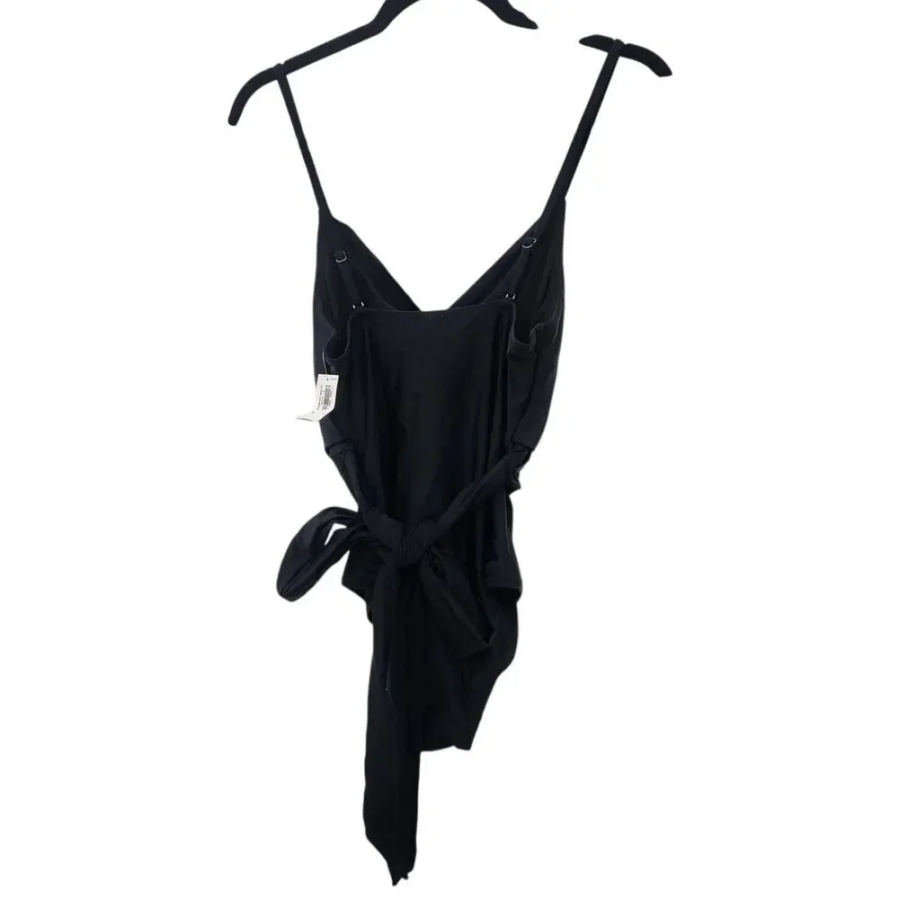 Old Navy Wrap Style Black One Piece Swimsuit‎ Size Medium